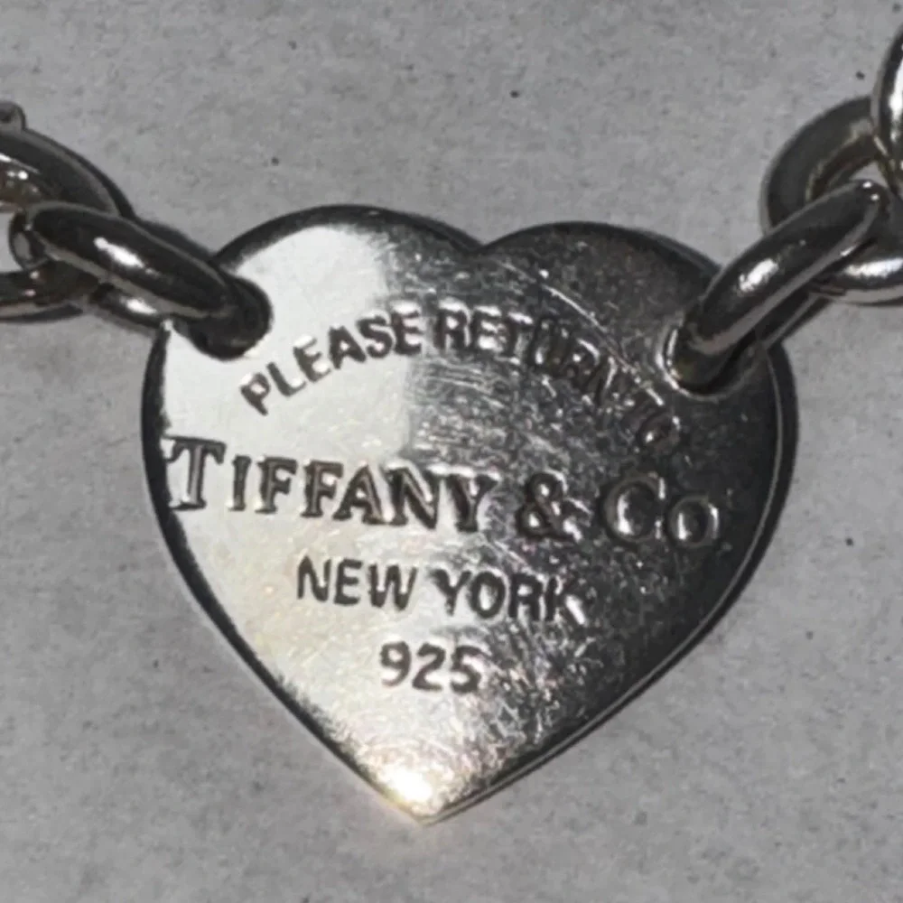 Tiffany & Co Heart Tag Necklace Women 16in Silver Return to Tiffany 925 Sterling